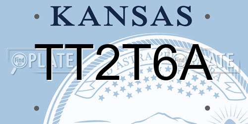 TT2T6A Kansas License Plate