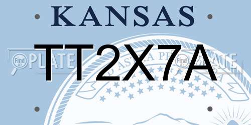 TT2X7A Kansas License Plate