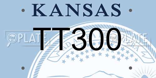 TT300 Kansas License Plate