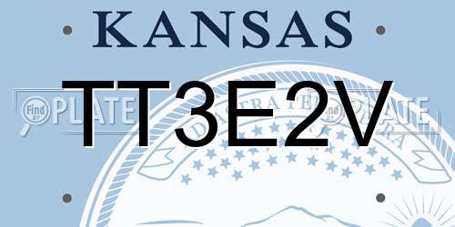 TT3E2V Kansas License Plate