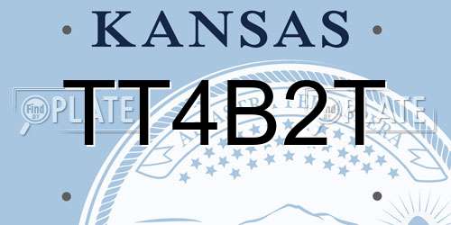 TT4B2T Kansas License Plate