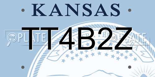 TT4B2Z Kansas License Plate