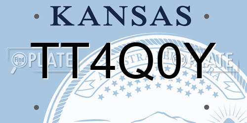 TT4Q0Y Kansas License Plate