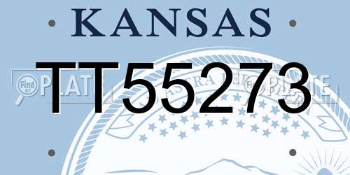 TT55273 Kansas License Plate