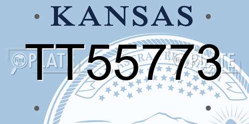 TT55773 Kansas License Plate