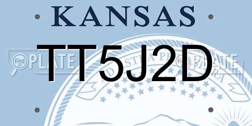 TT5J2D Kansas License Plate