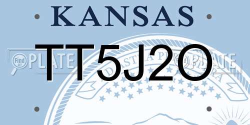 TT5J2O Kansas License Plate