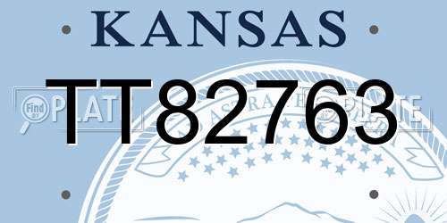 TT82763 Kansas License Plate