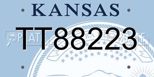 TT88223 Kansas License Plate