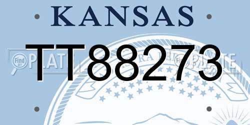 TT88273 Kansas License Plate