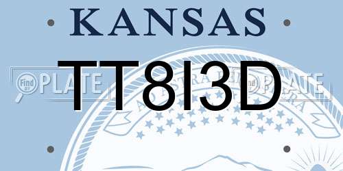 TT8I3D Kansas License Plate