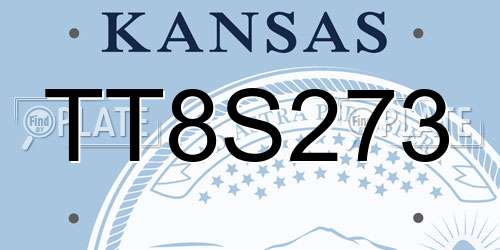 TT8S273 Kansas License Plate