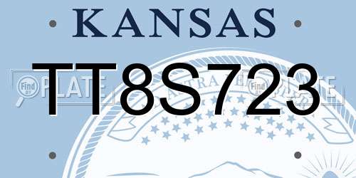 TT8S723 Kansas License Plate