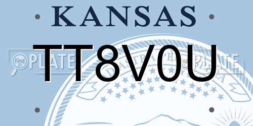 TT8V0U Kansas License Plate
