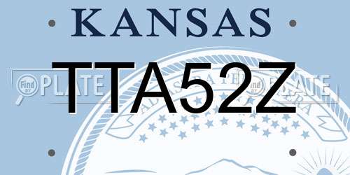 TTA52Z Kansas License Plate