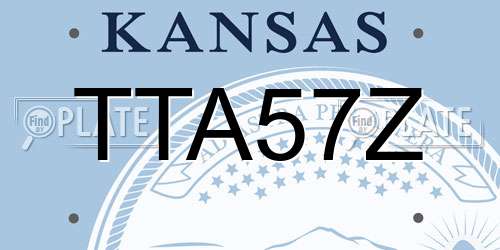 TTA57Z Kansas License Plate