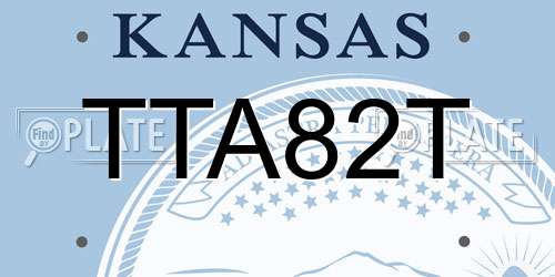 TTA82T Kansas License Plate