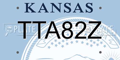 TTA82Z Kansas License Plate