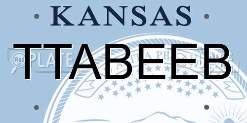TTABEEB Kansas License Plate