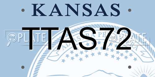 TTAS72 Kansas License Plate