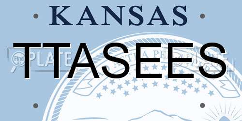 TTASEES Kansas License Plate