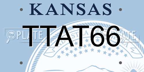 TTAT66 Kansas License Plate