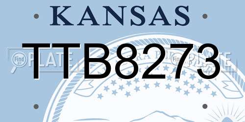 TTB8273 Kansas License Plate
