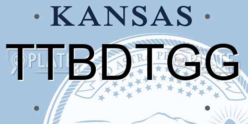 TTBDTGG Kansas License Plate