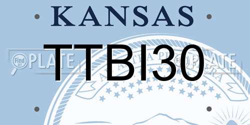 TTBI30 Kansas License Plate