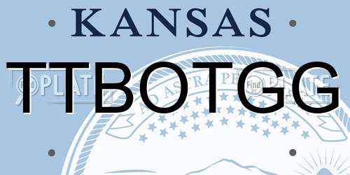 TTBOTGG Kansas License Plate