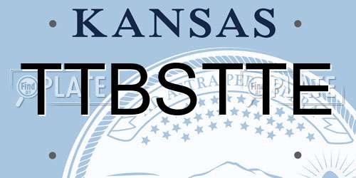 TTBSTTE Kansas License Plate