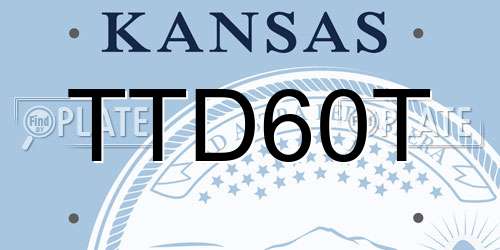 TTD60T Kansas License Plate