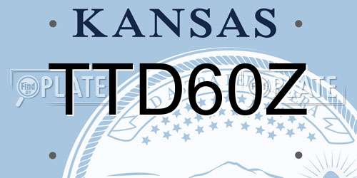 TTD60Z Kansas License Plate