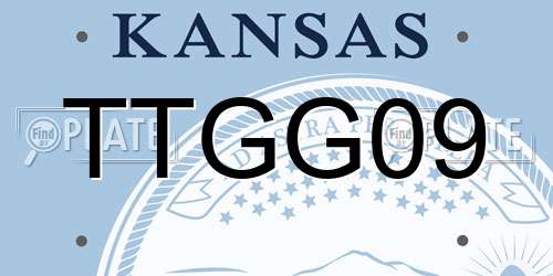 TTGG09 Kansas License Plate