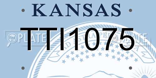 TTI1075 Kansas License Plate