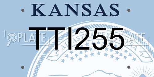 TTI255 Kansas License Plate