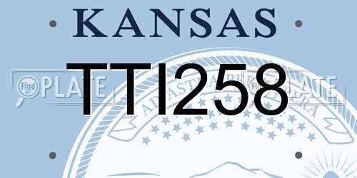 TTI258 Kansas License Plate