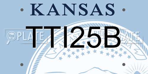 TTI25B Kansas License Plate