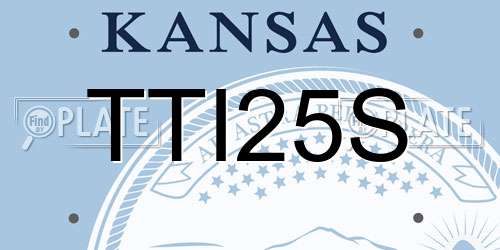 TTI25S Kansas License Plate