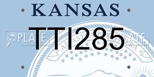 TTI285 Kansas License Plate