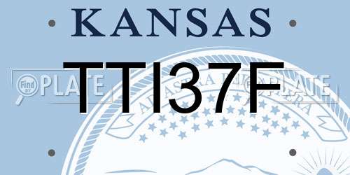 TTI37F Kansas License Plate