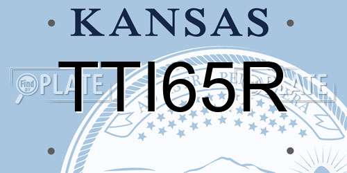 TTI65R Kansas License Plate