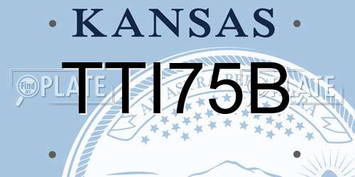 TTI75B Kansas License Plate