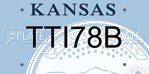 TTI78B Kansas License Plate