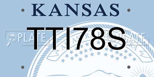 TTI78S Kansas License Plate