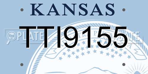 TTI9155 Kansas License Plate
