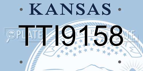 TTI9158 Kansas License Plate