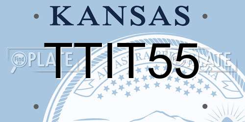 TTIT55 Kansas License Plate