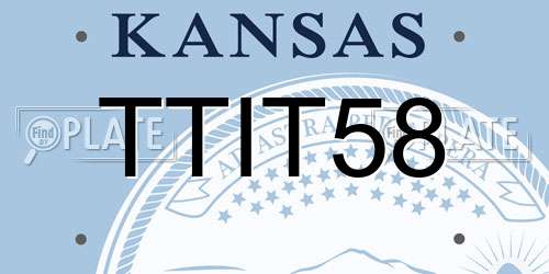 TTIT58 Kansas License Plate