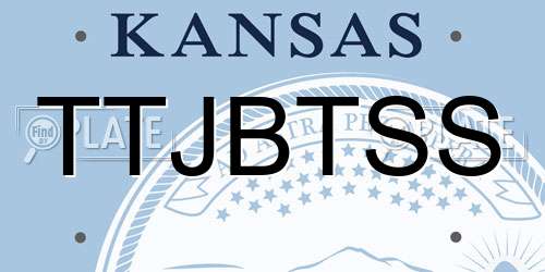 TTJBTSS Kansas License Plate